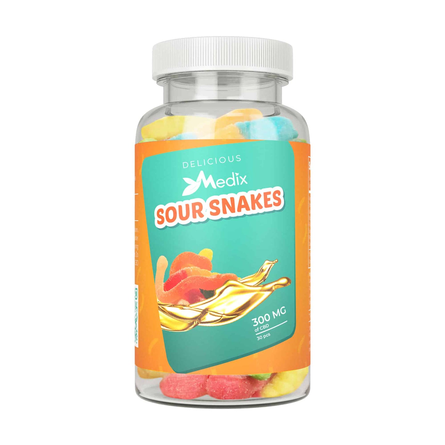 CBD Infused Sour Snakes Gummy Worms