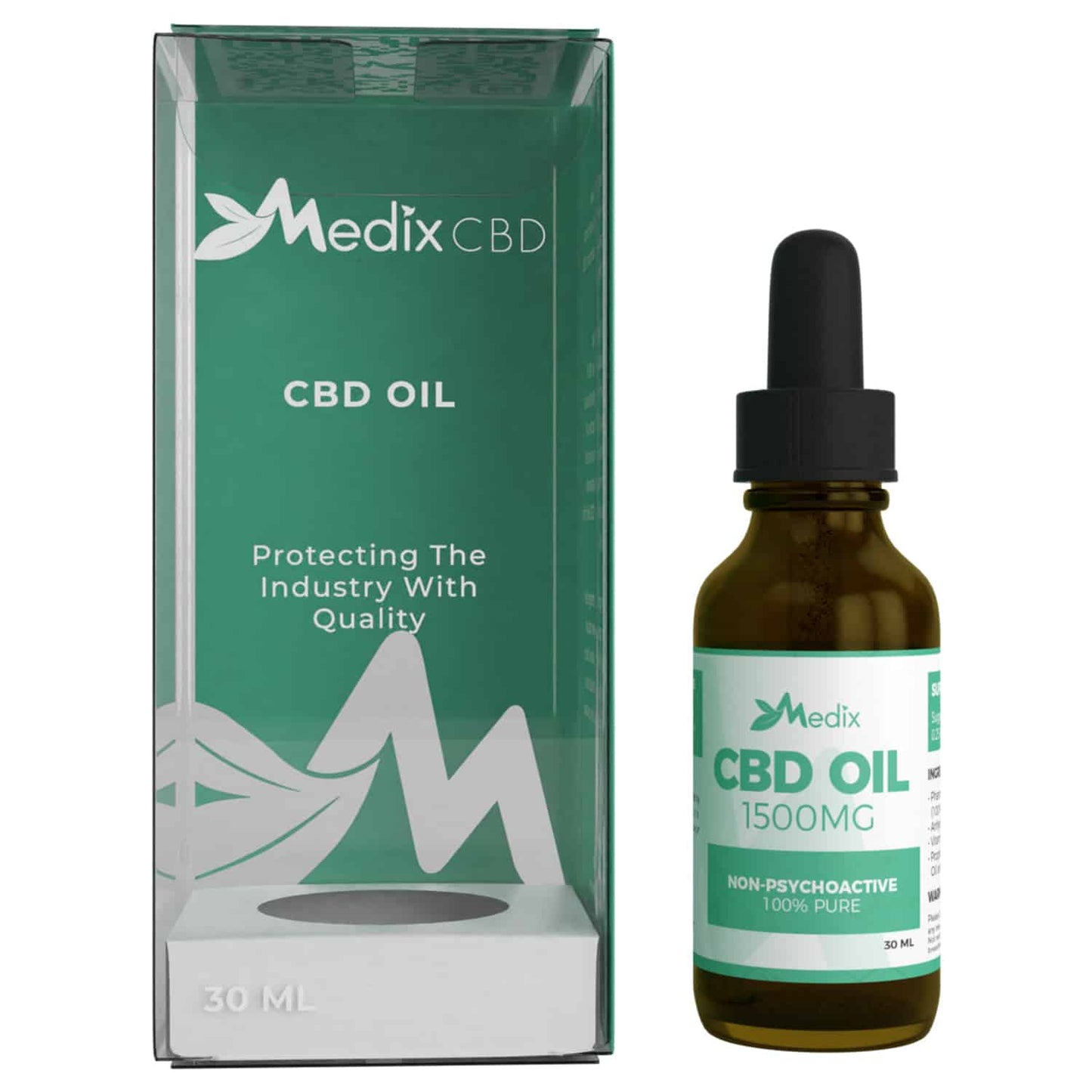 Medix CBD Oil - 100% Natural Flavor (1500 MG)