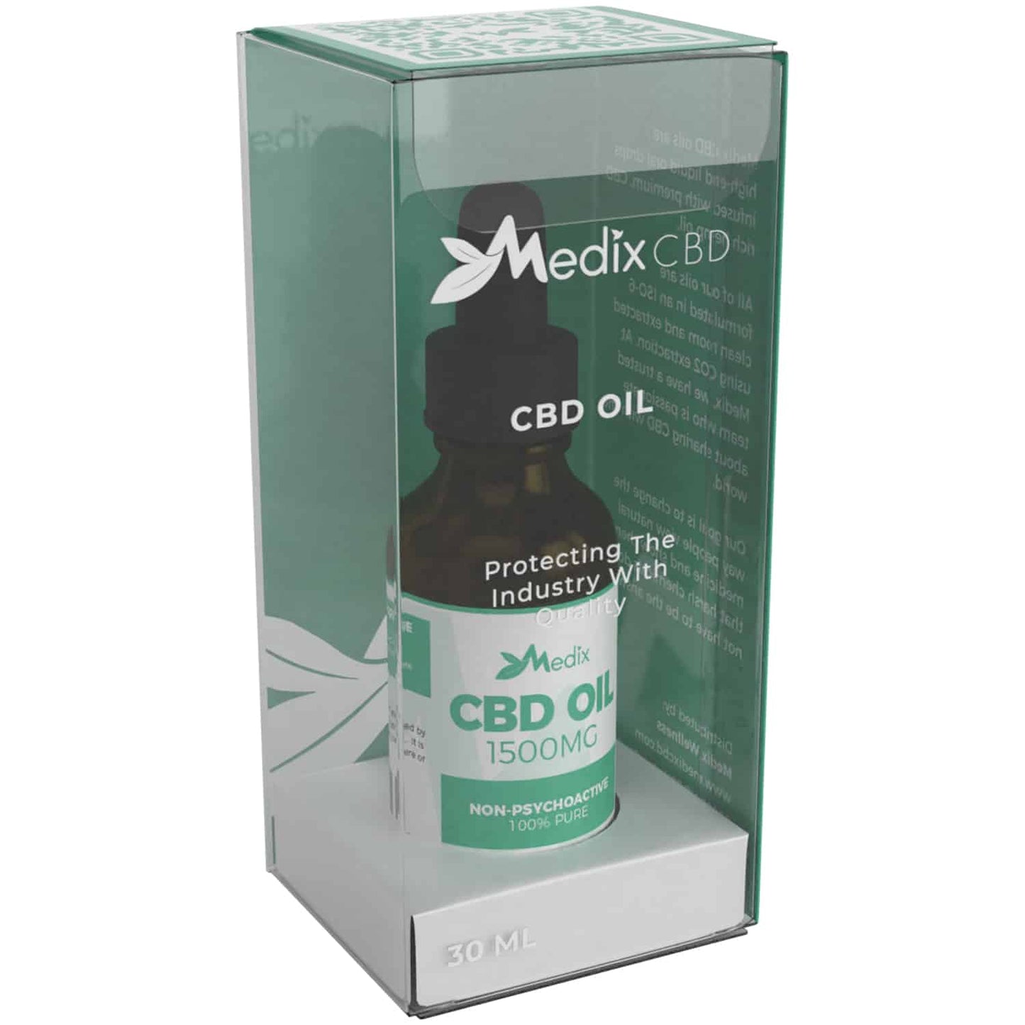 Medix CBD Oil - 100% Natural Flavor (1500 MG)