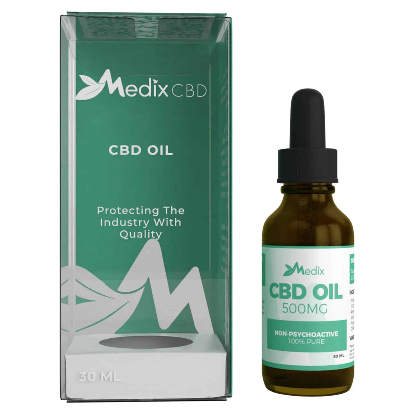 Medix CBD Oil - 100% Natural Flavor (500 MG)