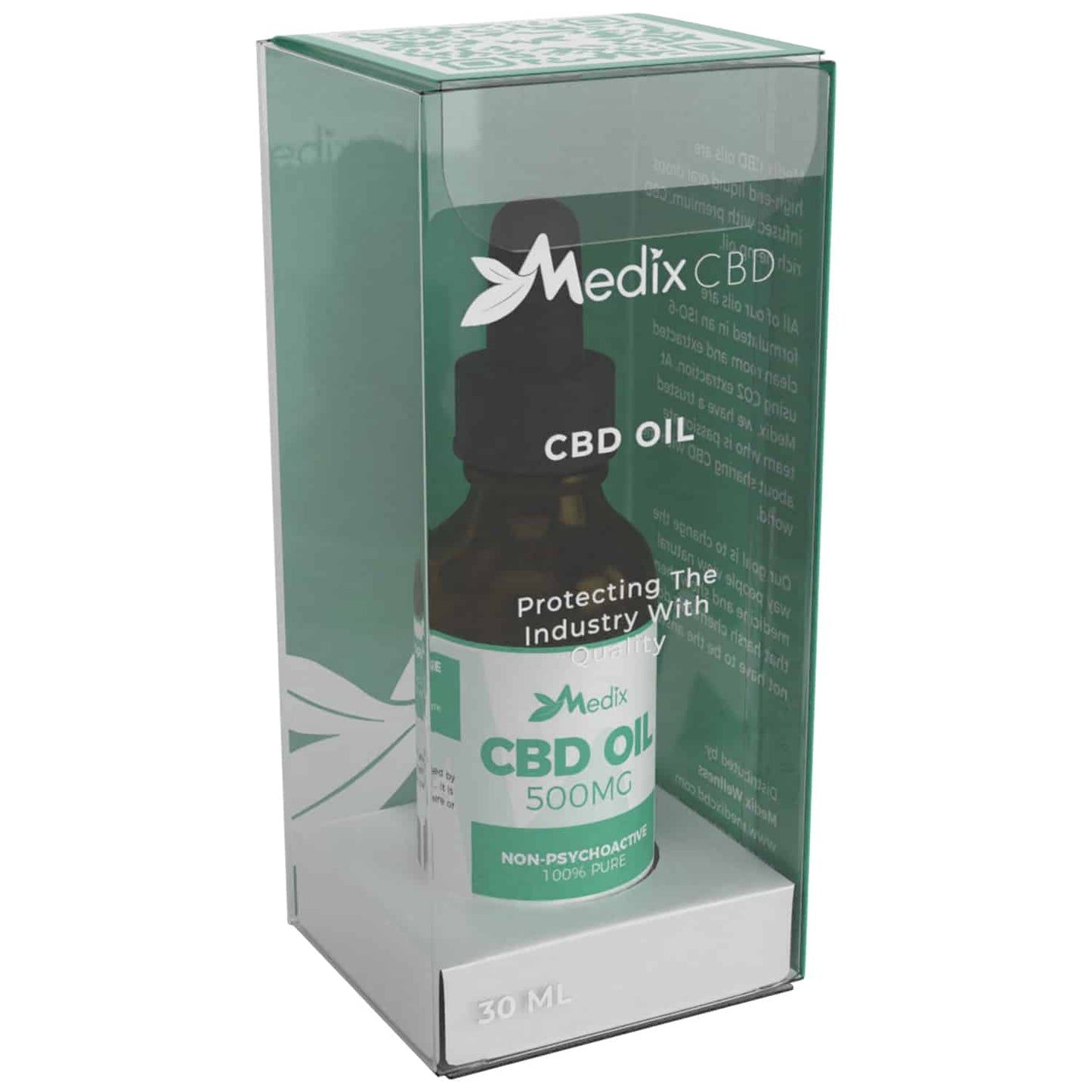 Medix CBD Oil - 100% Natural Flavor (500 MG)