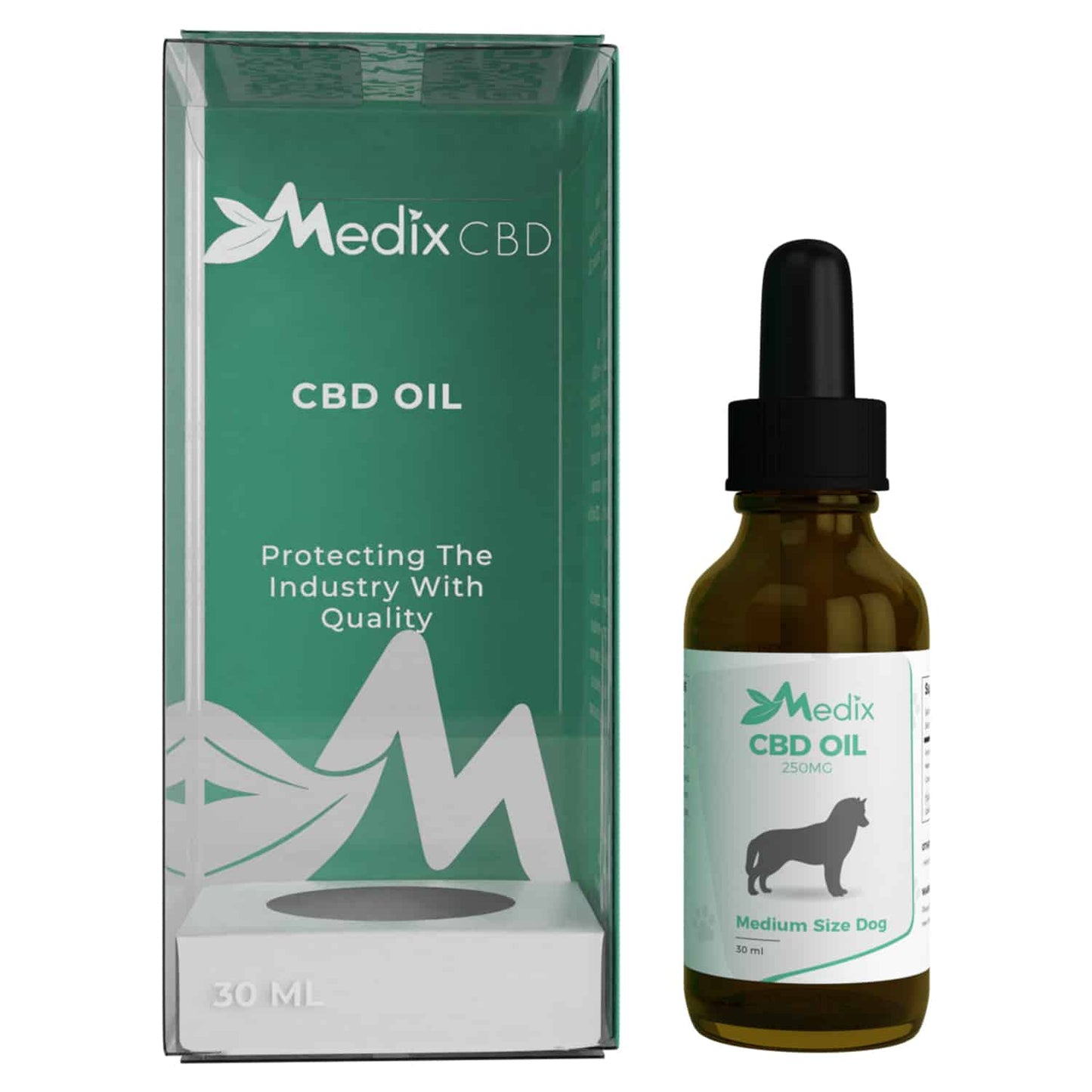 Medix CBD Oil for Medium Dogs - Bacon Flavor (250 MG)