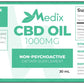 Medix CBD Oil - 100% Natural Flavor (1000 MG)