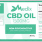 Medix CBD Oil - 100% Natural Flavor (1500 MG)