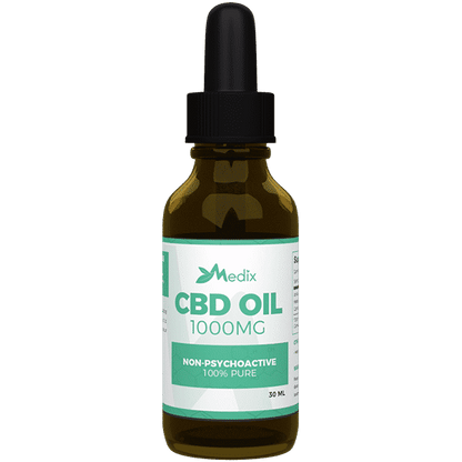 Medix CBD Oil - 100% Natural Flavor (1000 MG)