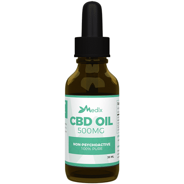 Medix CBD Oil - 100% Natural Flavor (500 MG)