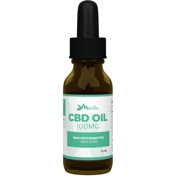 Medix CBD Oil - 100% Natural Flavor (100 MG)