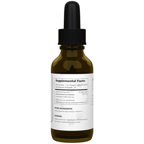 Medix CBD Oil for Large Dogs - Bacon Flavor (500 MG)