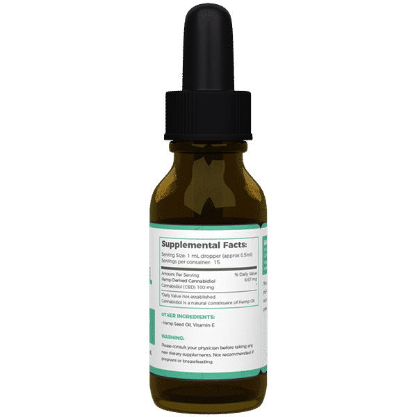 Medix CBD Oil - 100% Natural Flavor (100 MG)